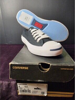 Converse Jack Purcell Black Canvas Sneakers Size 4 Men / 5.5 Women
